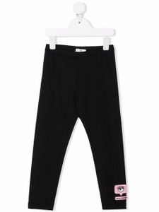 Chiara Ferragni Kids x Chiara Ferragni legging à patch Eyelike - Noir