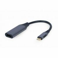 Adapter USB-C naar HDMI GEMBIRD A-USB3C-HDMI-01 Grijs 15 cm (1 Stuks)