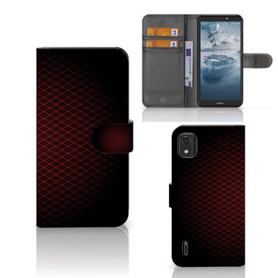 Nokia C2 2nd Edition | Telefoon Hoesje | Geruit Rood