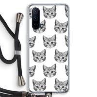 Kitten: OnePlus Nord CE 5G Transparant Hoesje met koord - thumbnail
