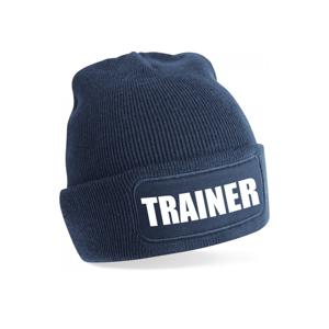 Trainer muts voor volwassenen - navy - trainer - wintermuts - beanie - one size - unisex