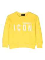 DSQUARED2 KIDS sweat en coton à logo imprimé - Jaune - thumbnail