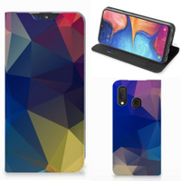 Samsung Galaxy A20e Stand Case Polygon Dark