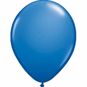 Metallic blauwe ballonnen 10 stuks 30 cm