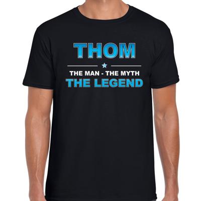 Thom Voornaam cadeau - The man, The myth the legend - zwart - voor heren - verjaardag Thom Voornaam cadeau - The man, The myth the legend - zwart - voor heren - verjaardag