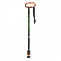 Flexfoot wandelstok met ovalen handvat zwart 70-96 cm