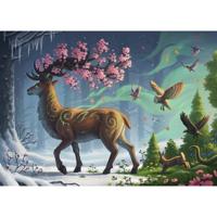 Ravensburger Puzzel Hert van de Lente 1000 Stukjes - thumbnail