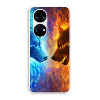 Fire & Ice: Huawei P50 Transparant Hoesje