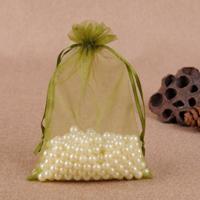 100 PCS geschenk zakken sieraden organza zakje bruiloft verjaardag partij drawable zakjes Gift Bag grootte: 9X12cm (Army Green)