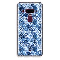 Blauw motief: HTC U12+ Transparant Hoesje