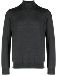 Corneliani pull en laine vierge à col roulé - Gris