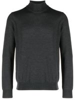 Corneliani pull en laine vierge à col roulé - Gris