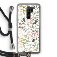 Sweet little flowers: Xiaomi Redmi 9 Transparant Hoesje met koord