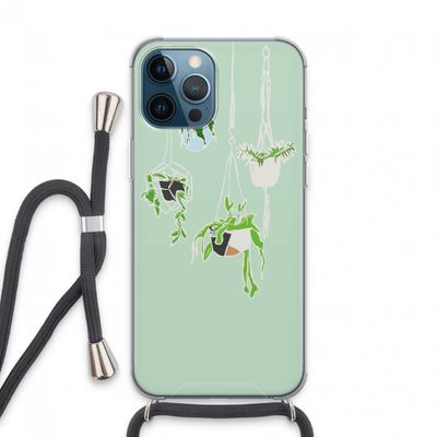 Hang In There: iPhone 13 Pro Max Transparant Hoesje met koord
