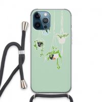 Hang In There: iPhone 13 Pro Max Transparant Hoesje met koord