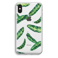Lange bladeren: iPhone X Transparant Hoesje