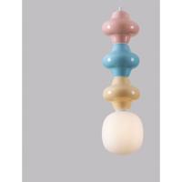 Lyora HanglampClio L gekleurd keramiek met wit glas - 9009118