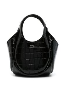 Coperni mini sac Bucket Swipe à effet peau de crocodile - Noir