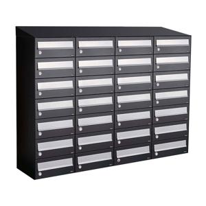 Allux Hive Set 4-Breed, 7-Hoog Met Dak Zwart - 40030070_4x7d