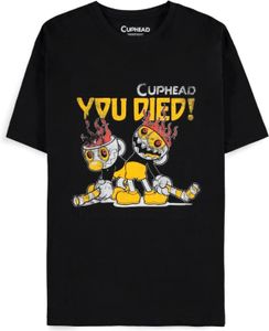 Cuphead - You Died! Black Men's Short Sleeved T-shirt