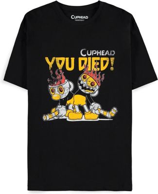 Cuphead - You Died! Black Men's Short Sleeved T-shirt