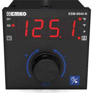 Emko ESM-9944-N 2-punt, P, PI, PD, PID Temperatuurregelaar Pt100, J, K, R, S -200 tot 1700 °C Relais 7 A, Relais 5 A (l x b x h) 96 x 96 x 96 mm