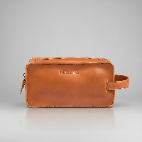 Alpha Leren Toilettas Bruin - Luxe Toilettas van Leer | NEGOTIA