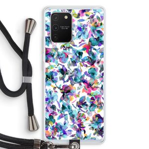 Hibiscus Flowers: Samsung Galaxy S10 Lite Transparant Hoesje met koord