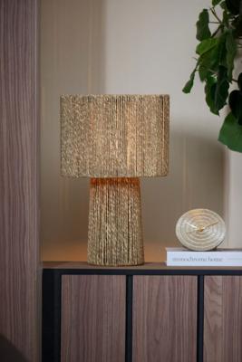 Light & Living Japandi tafellampPitino bruin Ø 31,5cm - 1883184