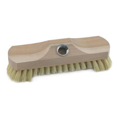 Luiwagen schrobborstel/schrobber van hout 23 cm