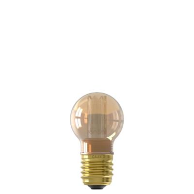 LED Glasfiber P45 Goud SMD 220-240V 2.3W 65lm 1800K E27 Dimbaar met LED dimmer - Calex