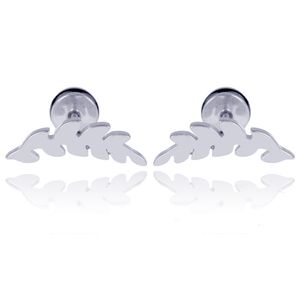 Mendes Leaf Stud oorbellen Silver
