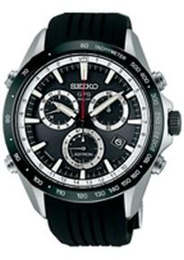 Horlogeband Seiko SSE015J1.8X82-0AC0 Rubber Zwart 22mm