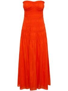 Nicholas robe bustier Kalli à fronces - Rouge