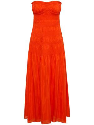 Nicholas robe bustier Kalli à fronces - Rouge