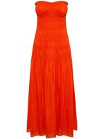 Nicholas robe bustier Kalli à fronces - Rouge