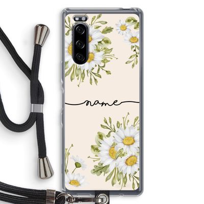 Daisies: Sony Xperia 5 Transparant Hoesje met koord