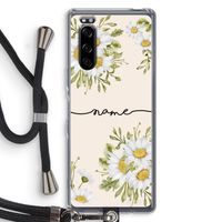 Daisies: Sony Xperia 5 Transparant Hoesje met koord