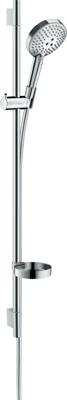 Hansgrohe Raindance Select S doucheset 120 3jet PowderRain met Unica&apos;S Puro glijstang 90 cm, chroom