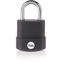 YALE Lucchetto in acciaio laminato ad alta sicurezza protezione 45 mm in termoplastica, arco in boro, 3 chiavi