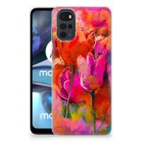 Smartphone hoesje Motorola Moto G22 Tulips
