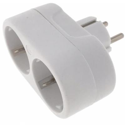 Benson Stopcontactsplitter - duo - wit - randaarde