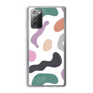 Memphis Shapes: Samsung Galaxy Note 20 / Note 20 5G Transparant Hoesje