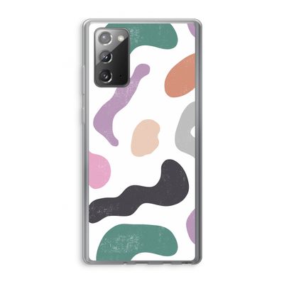 Memphis Shapes: Samsung Galaxy Note 20 / Note 20 5G Transparant Hoesje