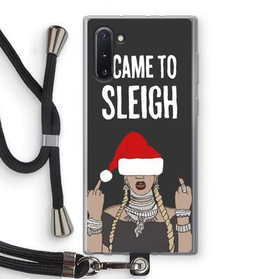Came To Sleigh: Samsung Galaxy Note 10 Transparant Hoesje met koord