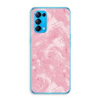 Abstract Painting Pink: Oppo Find X3 Lite Transparant Hoesje