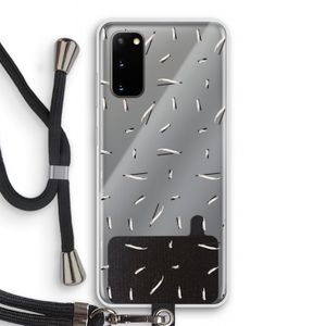 Hipster stripes: Samsung Galaxy S20 Transparant Hoesje met koord