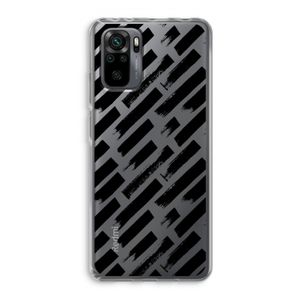Zwarte vegen: Xiaomi Redmi Note 10 Pro Transparant Hoesje