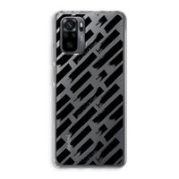 Zwarte vegen: Xiaomi Redmi Note 10 Pro Transparant Hoesje