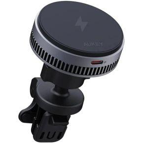 AUKEY Dash Pro Mobiele telefoon Zwart USB Draadloos opladen Snel opladen Auto